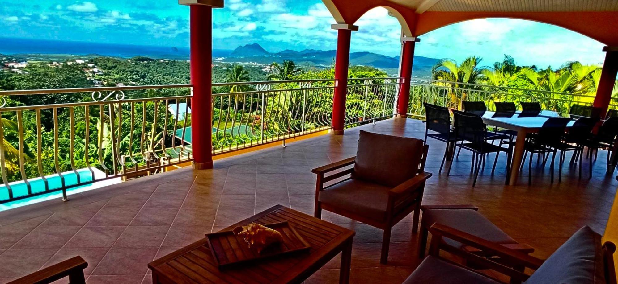 Villa Cosaroe 6-14 Pers Piscine Et Superbe Vue Mer Panoramique Riviere-Salee Exteriör bild