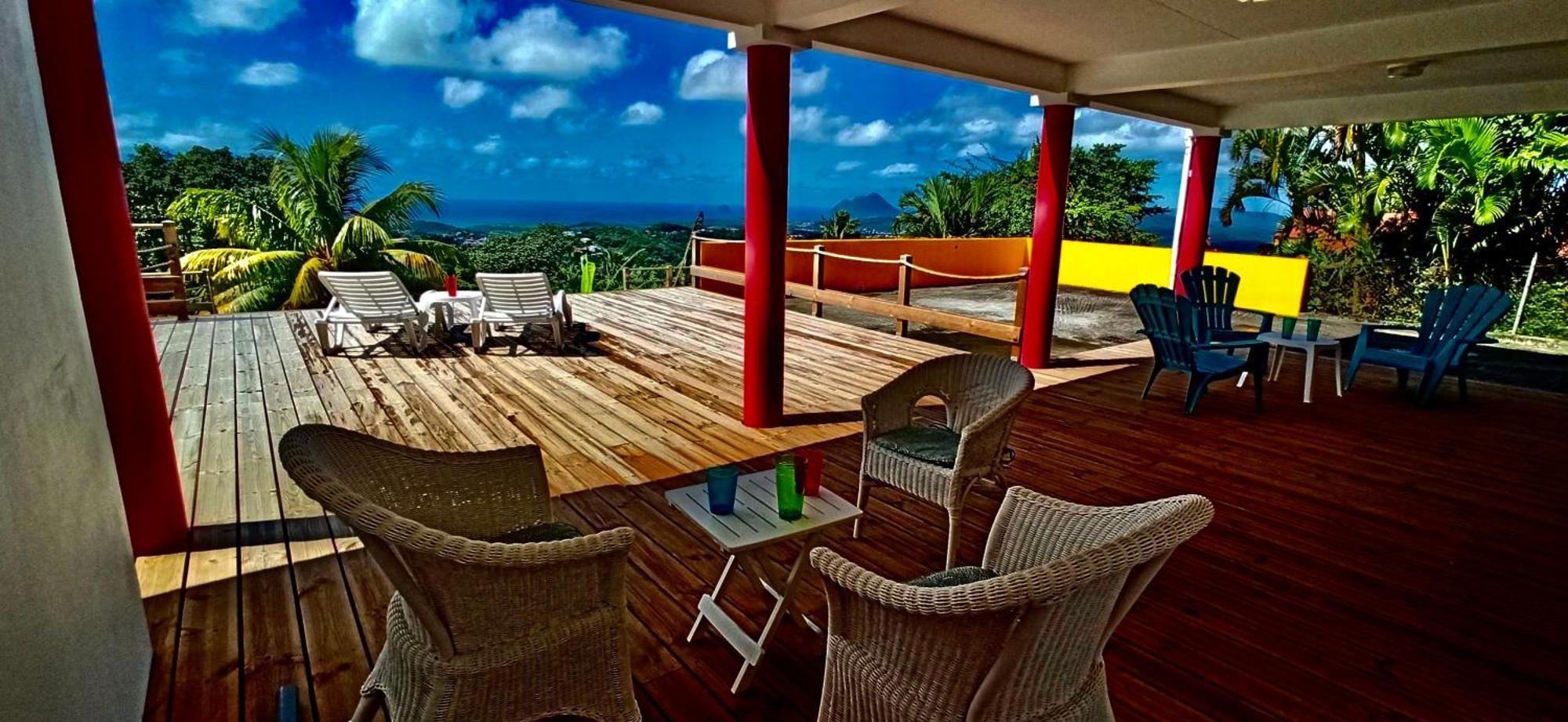 Villa Cosaroe 6-14 Pers Piscine Et Superbe Vue Mer Panoramique Riviere-Salee Exteriör bild