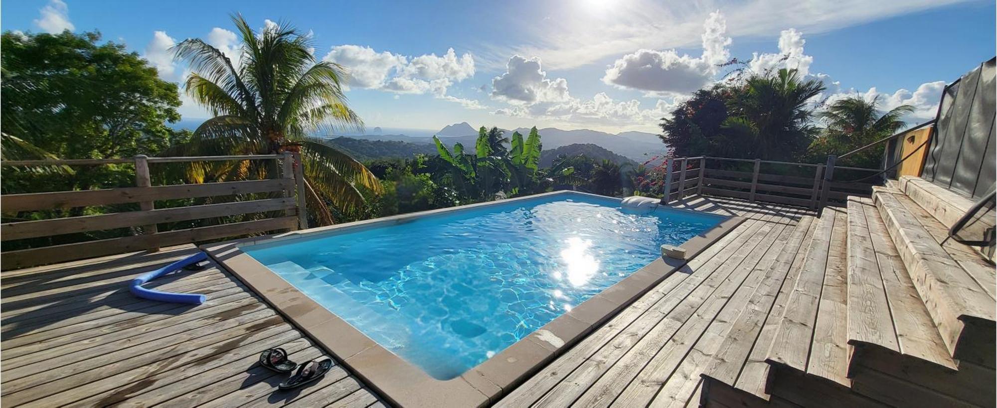 Villa Cosaroe 6-14 Pers Piscine Et Superbe Vue Mer Panoramique Riviere-Salee Exteriör bild