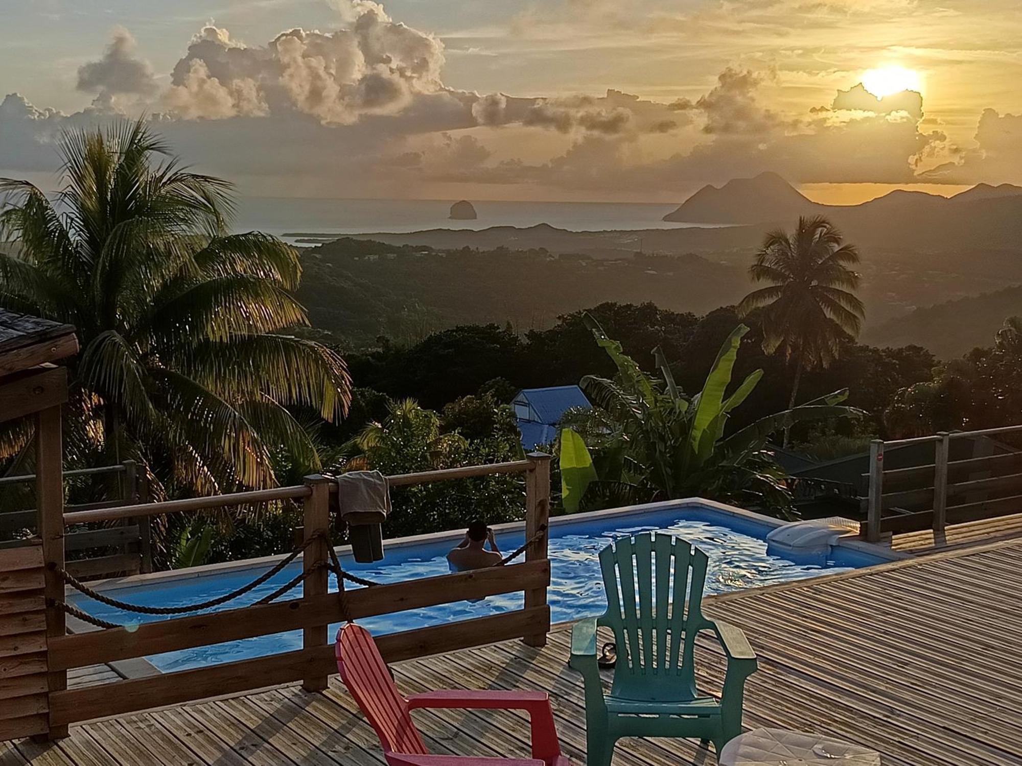 Villa Cosaroe 6-14 Pers Piscine Et Superbe Vue Mer Panoramique Riviere-Salee Exteriör bild